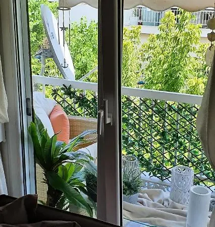 Sea View Across The Golden Bay Beach, Cosy Sunny, Spacious In Aretsou Kalamaria * Thessaloniki