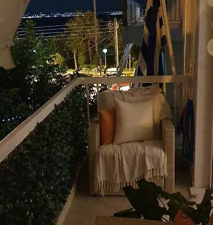 Apartment Sea View Across The Golden Bay Beach, Cosy Sunny, Spacious In Aretsou Kalamaria *