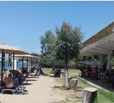 Sea View Across The Golden Bay Beach, Cosy Sunny, Spacious In Aretsou Kalamaria Apartment